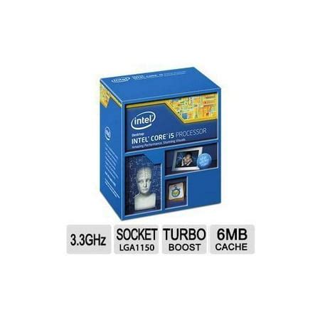 Intel Core i5-4590 Processor - Quad Core, 6MB Smart Cache, 3.3GHz, LGA ...