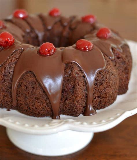 Chocolate Cake Mix With Cherry Pie Filling Bundt Cake | The Cake Boutique