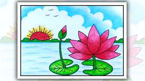 Water Lily Drawing Easy For Kids - Merryheyn