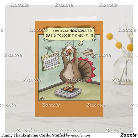 Funny Thanksgiving Cards: Stuffed Holiday Card | Zazzle | Funny ...