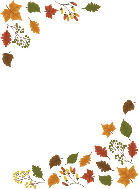 Leaf Autumn - The maple leaf border png download - 2320*3158 - Free ...