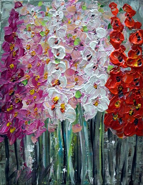 Original Oil Painting FLOWERS for YOU Modern by LUIZAVIZOLI