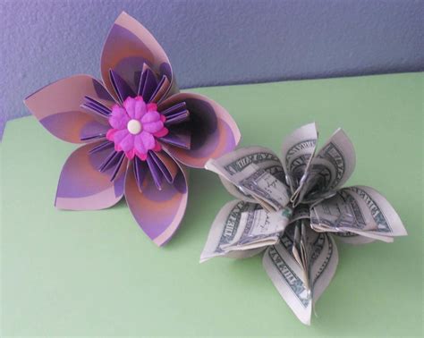 Money Origami, Flower Edition: 10 Different Ways to Fold a Dollar Bill ...