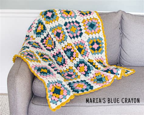 Crochet Blanket / Crochet Throw / Granny Square / Lap Blanket / Crochet ...