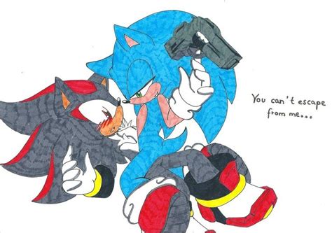 Sonadow: Caught by mino-the-cat | Sonic and shadow, Shadow the hedgehog ...