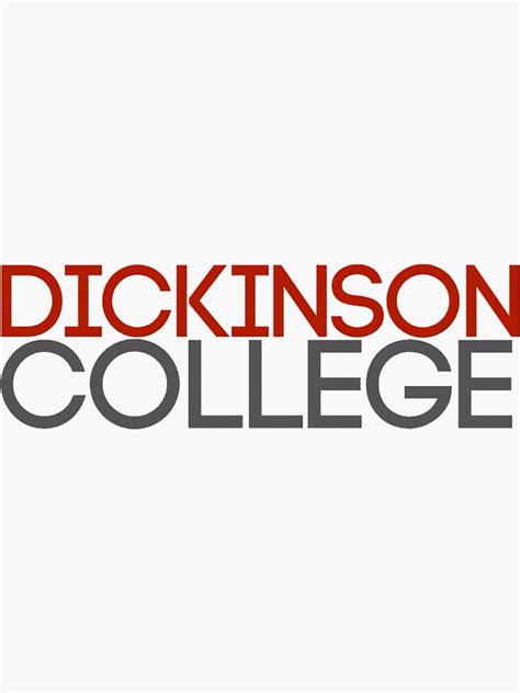 "Dickinson College" Sticker by machasgear | Redbubble