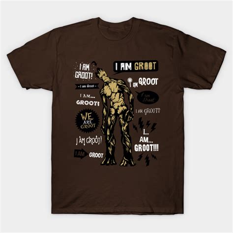 Groot Famous Quotes - Groot - T-Shirt | TeePublic