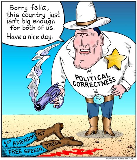 Political Correctness color cartoon, politically correct cartoon, PC ...