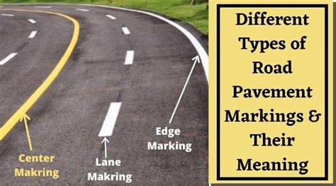 Pavement Markings And Their Meanings - Design Talk