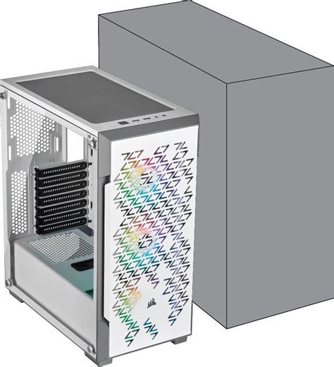 iCUE 220T RGB Airflow Tempered Glass Mid-Tower Smart Case — White