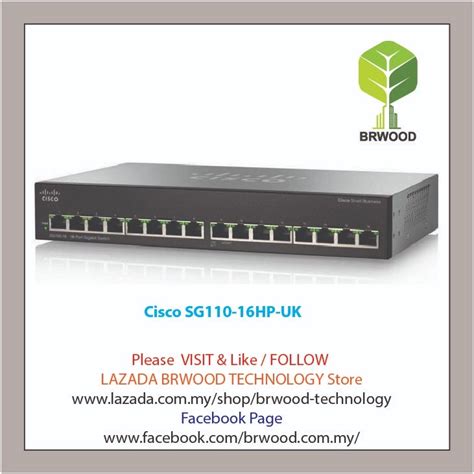 Cisco SG110-16HP-UK:16-Port PoE Gigabit Switch CCTV SYSTEM ...