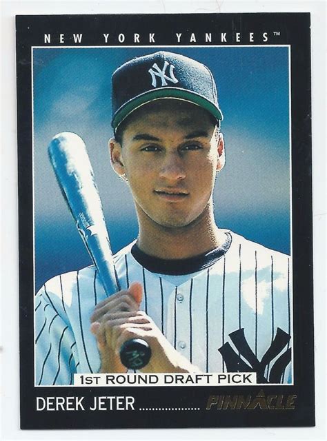 1993 Derek Jeter Rookie Baseball Card MLB #NewYorkYankees | Derek jeter ...