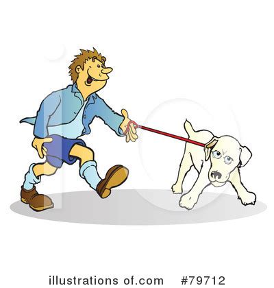 Dog Walker Clipart #79708 - Illustration by Snowy