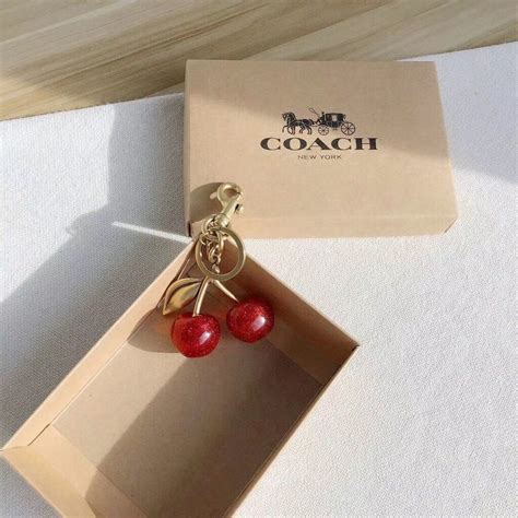 Special Coach Cherry Bag Charm Keychain 77840 | Lazada