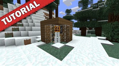 Minecraft Tutorial: Snowball Farm - Unendlich Schneebälle - YouTube