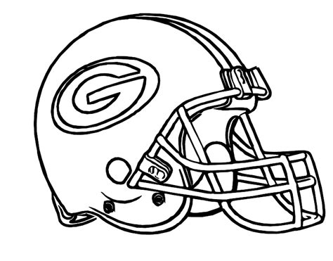 Green Bay Packers Helmet Drawing at GetDrawings | Free download