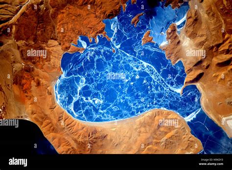 ISS-46 Lake Rakshastal, Tibet Stock Photo - Alamy