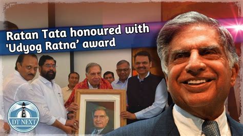 Ratan Tata honoured with Maharashtra's first 'Udyog Ratna’ award | DT ...