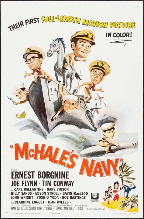 McHale's Navy - 1964 Original One Sheet Movie Poster 27" X 41" Ernest ...