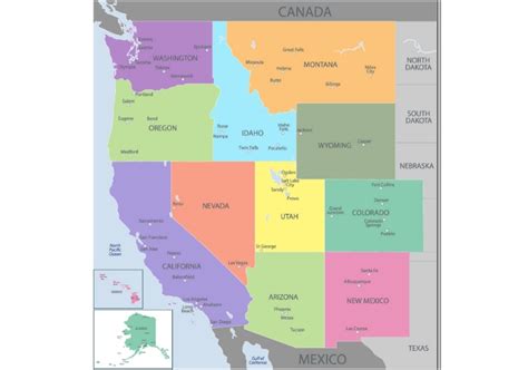 Regions of the United States: West Educational Resources K12 Learning ...