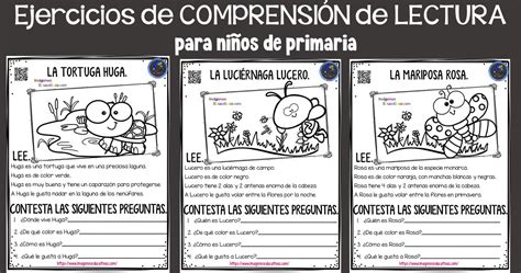 Ejercicios de COMPRENSIÓN de LECTURA para niños de primaria "Aprendo a ...