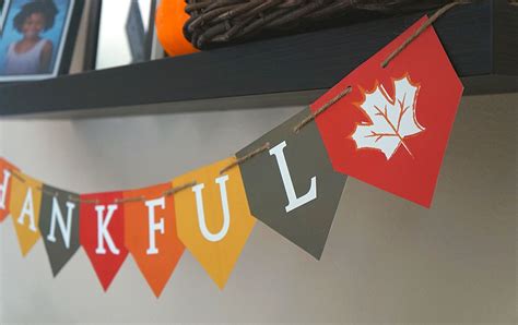 Thankful Banner Free Printable