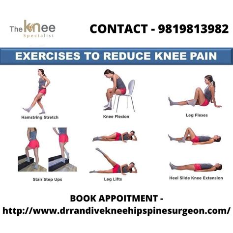 😊 EXERCISES TO REDUCE KNEE PAIN - hamstring stretch - knee flexion ...