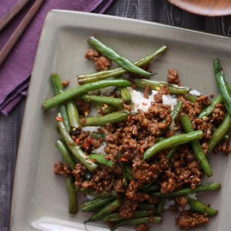 Szechuan Green Beans With Ground Pork Recipe - Food.com