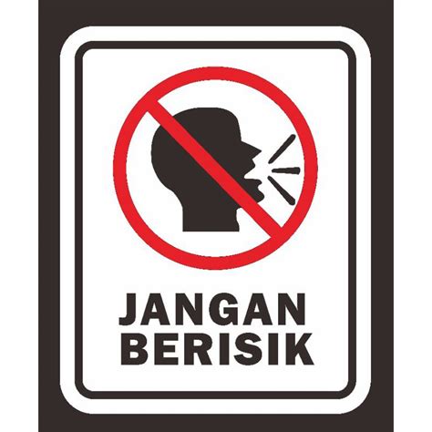 Jual Stiker Peringatan Jangan Berisik Kantor,Pabrik,Ruang Kerja ...