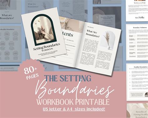 Setting Boundaries Workbook Printable, Boundaries Workbook, Boundaries ...