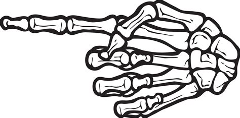 Skeleton hand with pointing finger. Vector illustration. 20364768 ...