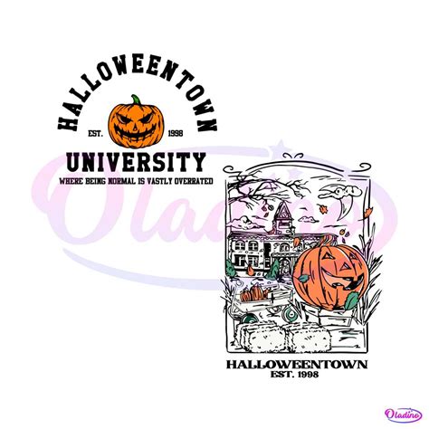 Halloweentown University Est 1998 SVG Graphic Design File