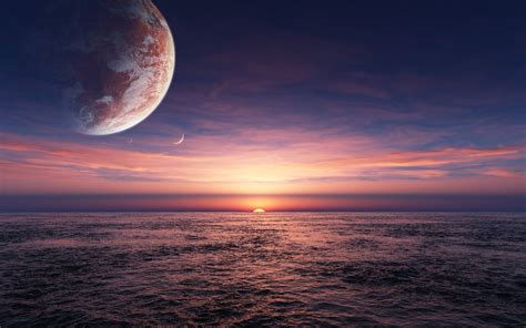 Another Planet Sky Landscape Wallpapers HD / Desktop and Mobile Backgrounds