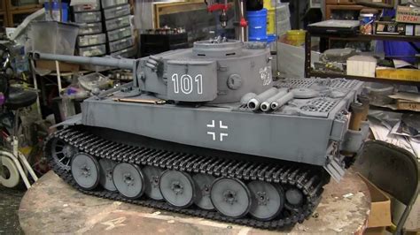 1/6th scale scratch built German Tiger I tank project video #11 (Model ...