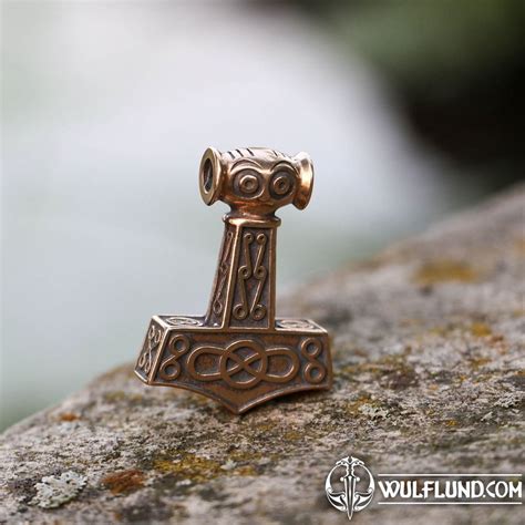 Bronze Mjolnir Pendant