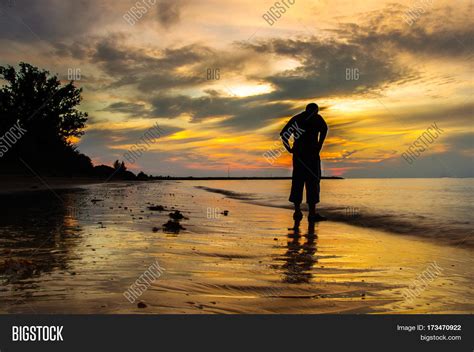 Sad Man Silhouette Image & Photo (Free Trial) | Bigstock