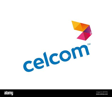 Celcom, rotated logo, white background Stock Photo - Alamy