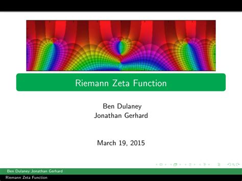 Riemann Zeta Function