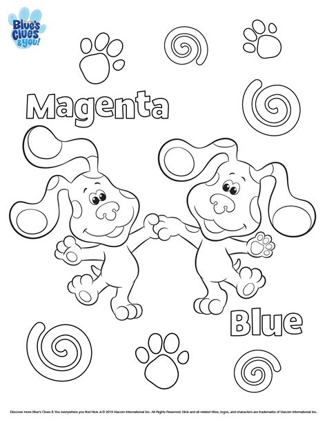 Blue’s Clues & You! Printable Coloring Page | Nick jr coloring pages ...