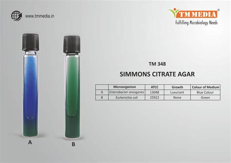 TM Media - Simmons Citrate Agar is used for the...