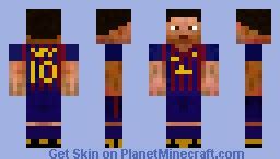 lionel messi Minecraft Skin