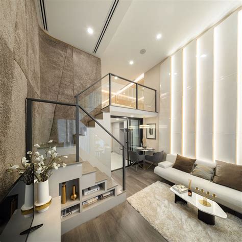 Luxurious Compact Modern Condo Apartment with Double Height Ceiling