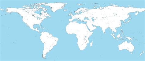 Blank World Political Map - United States Map