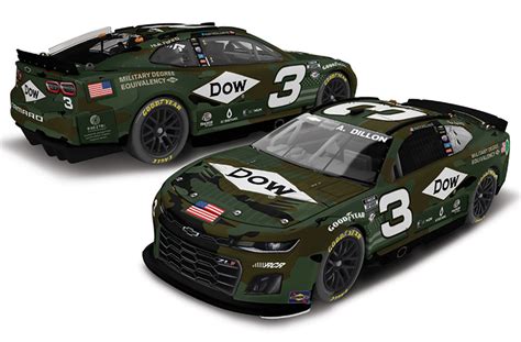 2023 Austin Dillon #3 DOW Salutes to Veterans NASCAR 1/24 Diecast