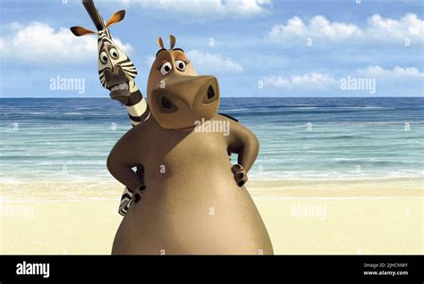 MELMAN THE GIRAFFE, GLORIA THE HIPPO, MADAGASCAR, 2005 Stock Photo - Alamy