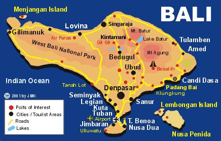 Bali 101: Intro to Bali map | MHM BALI TRAVEL BLOG