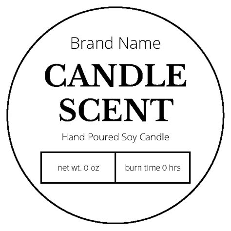 Candle Label Templates - Design Free Online | SheetLabels.com®