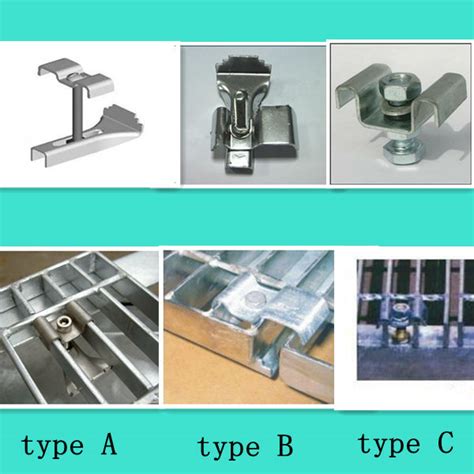 M L C Type Steel Grating Clips For Platform Installation Customized Service