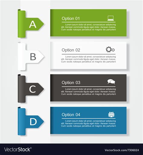 Banner infographic design template Royalty Free Vector Image