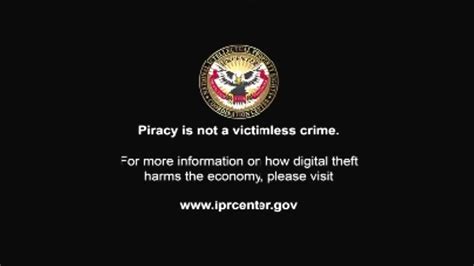 Sony Pictures Home Entertainment/IPR Emblem/FBI Anti-Piracy Warning HSI ...